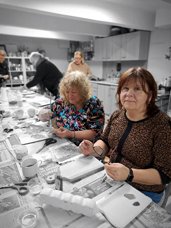 Decoupage na drevo - lopáriky